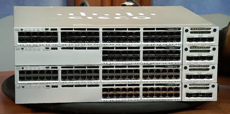 cisco catalyst 3850 front and network modules