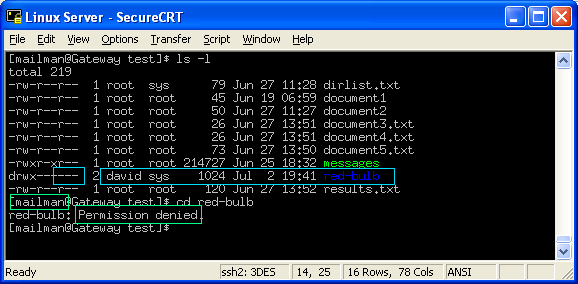 Linux File Folder Permissions