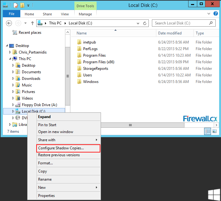 Enable Shadow Copy Windows 2008 R2 Disable Uac