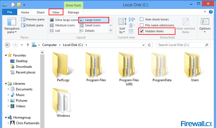 Unhide Hidden Folder Vista