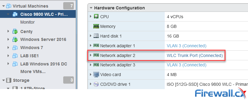 cisco 9800-cl wireless cloud controller - esxi vm network configuration