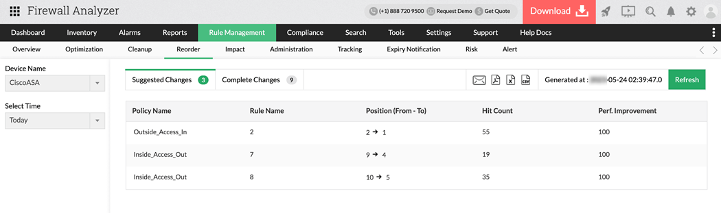 Firewall policy audit smart optimization