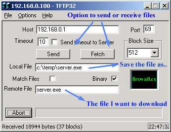 Trivial File Transport Protocol - TFTP