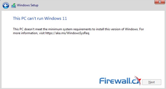 Windows 11 Installation Error in VMware ESXi