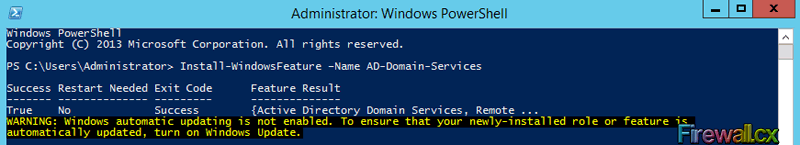 what powershell cmdlet below will install the active directory domain services role?